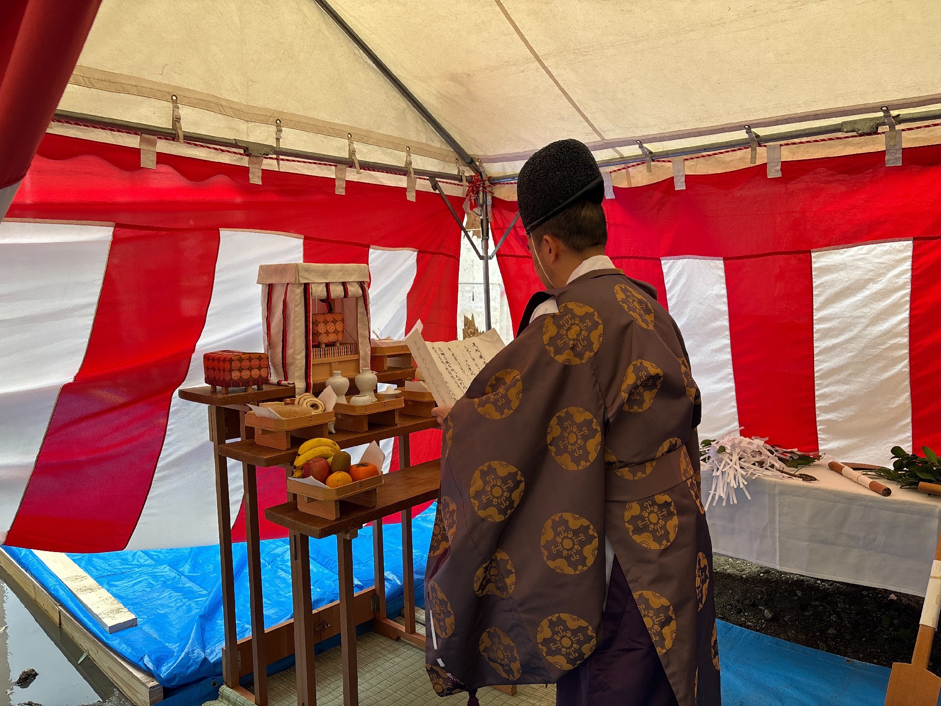 2025年11月10日に難波中で地鎮祭が行われました